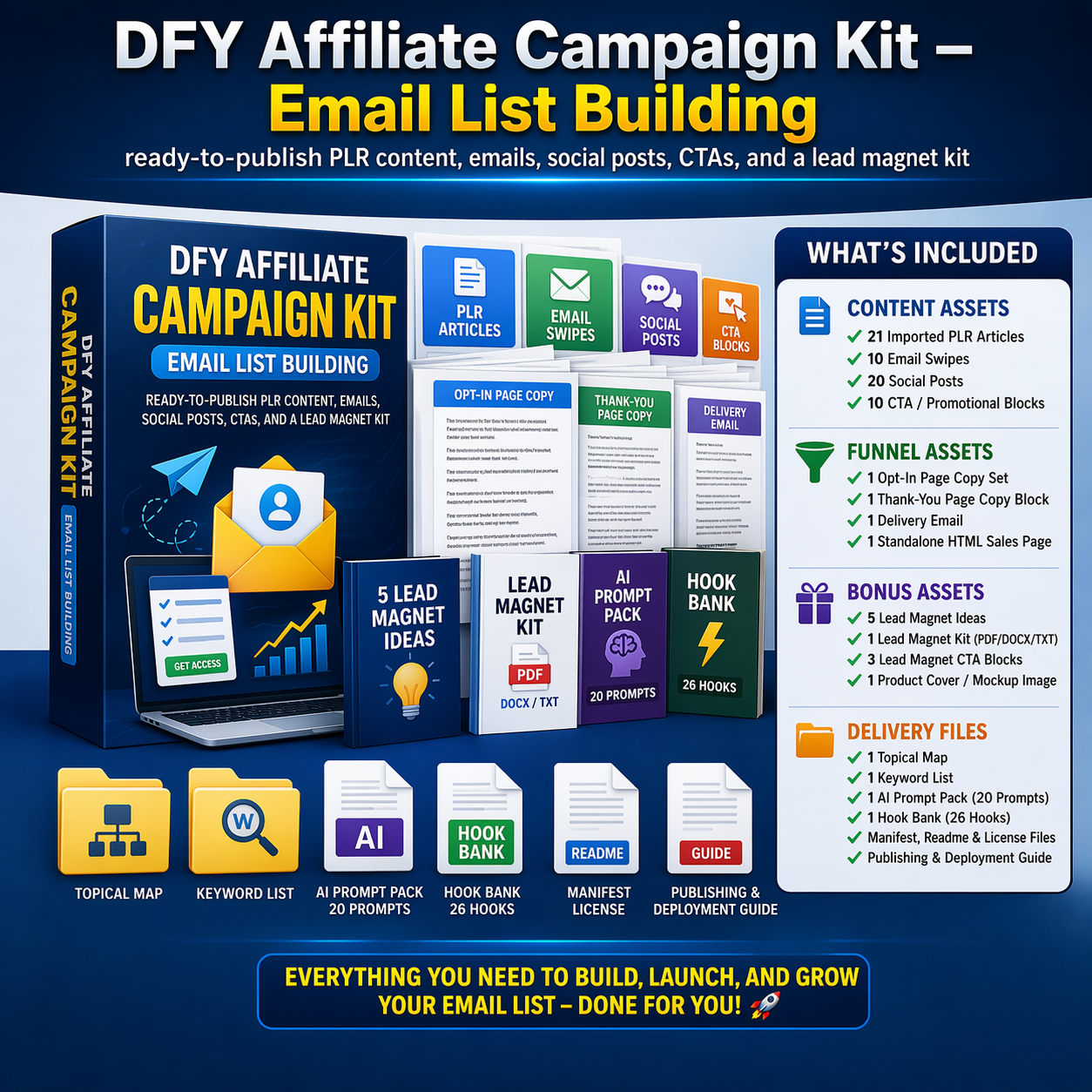 DFY Affiliate Campaign Kit – Email List Building mockup